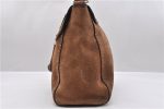 Authentic PRADA Suede Shoulder Hand Bag Purse Brown 8606C Hot on Sale