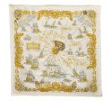 Authentic HERMES Carre 90 Scarf  VOILES DE LUMIERE 1572  Silk Ivory 7979C For Discount