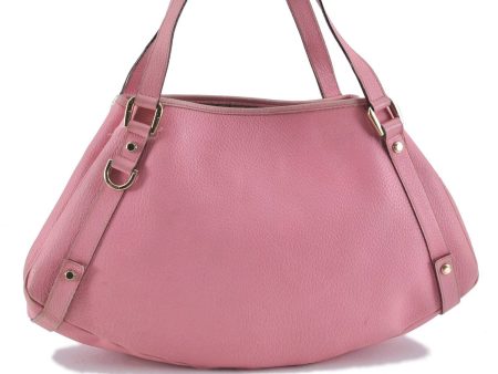 Auth GUCCI Abbey Japan Exclusive Shoulder Tote Bag Leather 147652 Pink H7199 Fashion