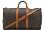 Auth Louis Vuitton Monogram Keepall Bandouliere 50 Boston Bag M41416 LV 2663D Online