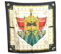 Auenticth HERMES Carre 90 Scarf  VUE DU CARROSSE DE LA GALERE  Silk Black H6999 Sale