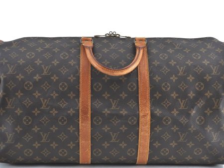 Authentic Louis Vuitton Monogram Keepall 55 Boston Bag M41424 LV H7298 Online Hot Sale