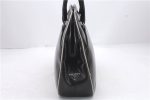 Authentic PRADA Leather Shoulder Tote Bag Black 2266D on Sale