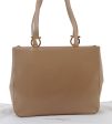 Authentic Ferragamo Leather Shoulder Hand Bag Purse Beige 5188C Fashion