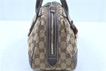 GUCCI Web Sherry Line Princy Ribbon Shoulder Bag GG Canvas 161720 Brown H7844 Online now