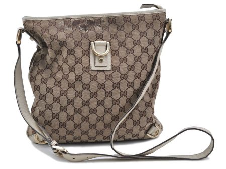 Auth GUCCI Abbey Shoulder Cross Body Bag GG Canvas Leather 131326 Brown H6791 Discount