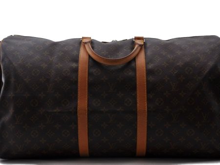 Auth Louis Vuitton Monogram Keepall Bandouliere 60 Boston Bag M41412 LV 3508C Supply