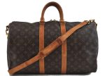 Auth LOUIS VUITTON Monogram Keepall Bandouliere 45 Boston Bag M41418 LV 6813C For Cheap