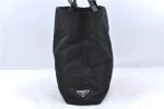 PRADA Tessuto Impun Nylon Leather Plastic Shoulder Tote Bag B8356 Black 8668C Discount