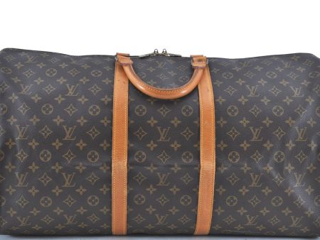 Authentic LOUIS VUITTON Monogram Keepall 60 Boston Bag M41422 LV H7836 Online now