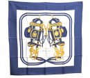 Authentic HERMES Carre 90 Scarf  BRIDES de GALA par  Silk Blue Navy Box H7493 Supply