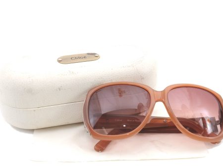 Authentic Chloe Vintage Sunglasses CL2125 Plastic Brown 3037C Hot on Sale