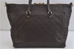 Auth LOUIS VUITTON Monogram Empreinte Lumineuse PM Tote Bag M93409 Brown 7112C Fashion