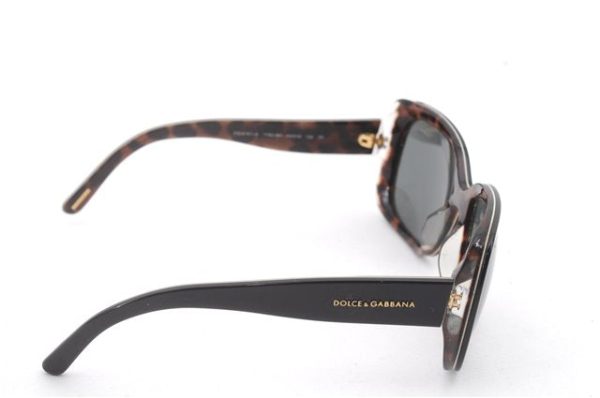 Authentic DOLCE&GABBANA Vintage Sunglasses 4101-A Plastic Black Box 3038C on Sale