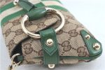 GUCCI Sherry Line Horsebit Shoulder Bag GG Canvas Leather 131470 Brown 0681C For Sale