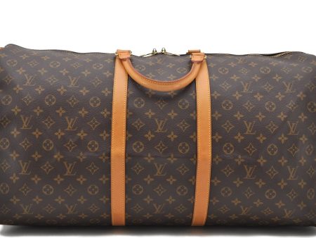 Authentic LOUIS VUITTON Monogram Keepall 60 Boston Bag M41422 LV 8572C on Sale