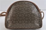 Auth CELINE C Macadam Carriage Shoulder Cross Body Bag PVC Leather Brown 6754C on Sale