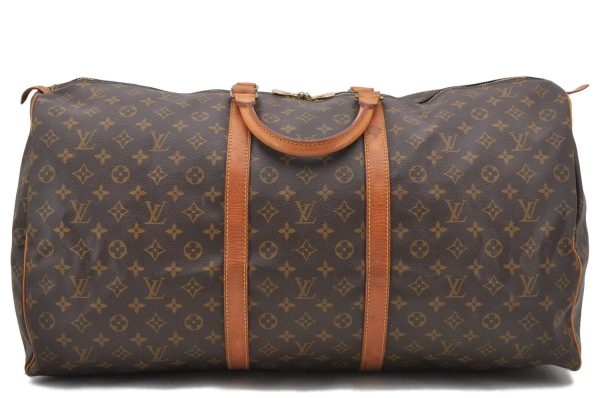 Authentic LOUIS VUITTON Monogram Keepall 60 Boston Bag M41422 LV 5450C For Discount