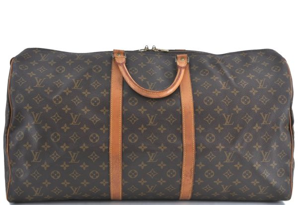 Authentic Louis Vuitton Monogram Keepall 60 Travel Boston Bag M41422 LV J0136 Online