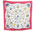 Auth HERMES Carre 90 Scarf  Pourvu qu’on ait l’ivresse  Silk Bordeaux H7001 For Discount