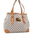 Auth LOUIS VUITTON Damier Azur Hampstead MM Shoulder Tote Bag N51206 LV 8422C on Sale