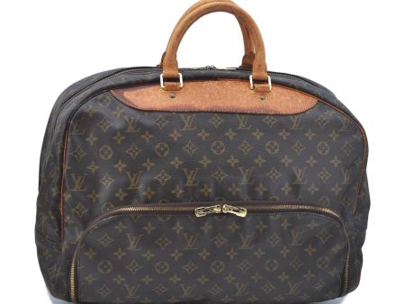 Auth LOUIS VUITTON Monogram Evasion Boston Travel Bag Hand Bag M41442 LV H1474 Sale