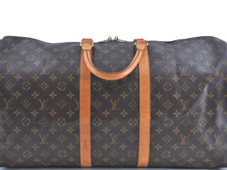 Auth LOUIS VUITTON Monogram Keepall Bandouliere 55 Boston Bag M41414 LV H7678 Online