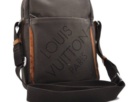 LOUIS VUITTON Damier Geant Shitadan NM Shoulder Cross Bag Brown M93224 LV 8640C on Sale