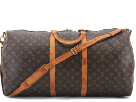 Auth Louis Vuitton Monogram Keepall Bandouliere 60 Boston Bag M41412 LV 3432C For Discount