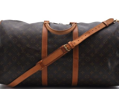 Auth LOUIS VUITTON Monogram Keepall Bandouliere 55 Boston Bag M41414 LV 7689C Supply