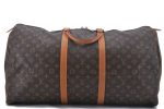 Authentic Louis Vuitton Monogram Keepall 60 Boston Bag M41422 LV 2854D Hot on Sale