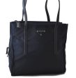 Authentic PRADA Nylon Leather Shoulder Tote Bag Navy Blue 2594D Online Hot Sale