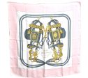 Authentic HERMES Carre 90 Scarf  BRIDES de GALA par  Silk Pink H7006 Online now