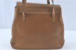 Authentic Salvatore Ferragamo Vara Shoulder Tote Bag Leather Brown SF J0383 For Discount