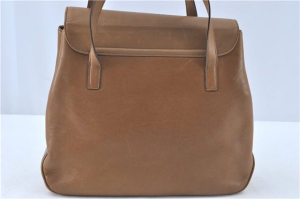 Authentic Salvatore Ferragamo Vara Shoulder Tote Bag Leather Brown SF J0383 For Discount