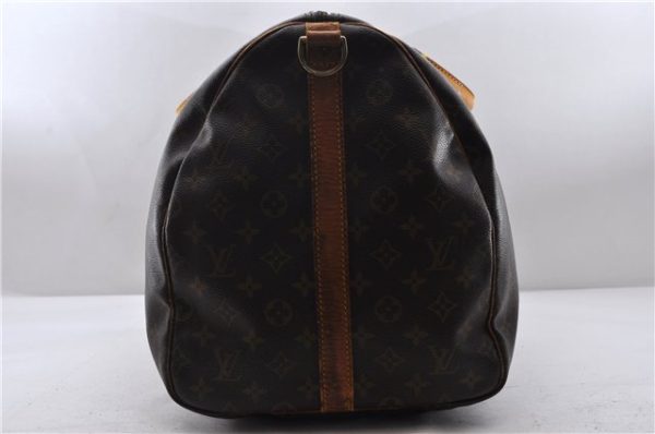 Auth LOUIS VUITTON Monogram Keepall Bandouliere 55 Boston Bag M41414 LV 1147C Cheap