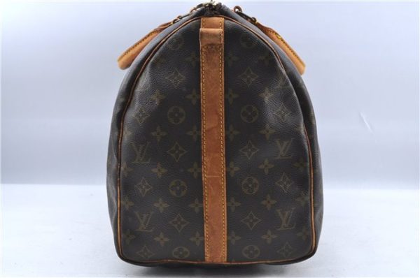 Auth LOUIS VUITTON Monogram Keepall Bandouliere 50 Boston Bag M41416 Junk H7252 Fashion