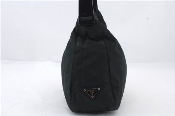 Authentic PRADA Tessuto Plex Nylon Plastic Shoulder Hand Bag B8172 Green 7498C For Cheap