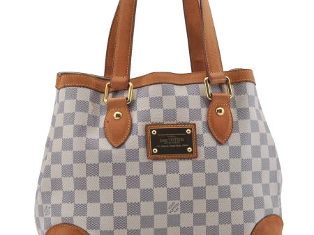 Auth Louis Vuitton Damier Azur Hampstead PM Shoulder Tote Bag N51207 LV 2875D Sale