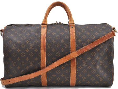 Auth LOUIS VUITTON Monogram Keepall Bandouliere 50 Boston Bag M41416 LV H7948 For Sale