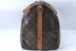 Auth Louis Vuitton Monogram Keepall Bandouliere 50 Boston Bag M41416 LV 0382B For Sale