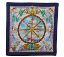 Authentic HERMES Carre 90 Scarf  vive le vent  Silk Navy 6733C Cheap