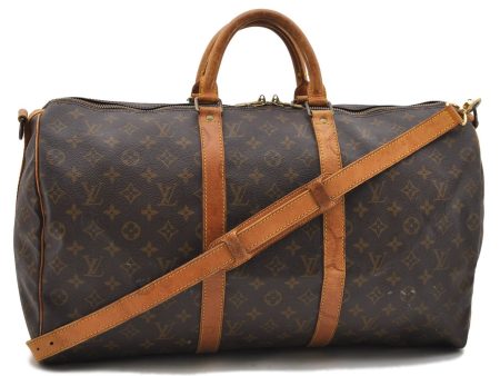 Auth LOUIS VUITTON Monogram Keepall Bandouliere 50 Boston Bag M41416 LV 8355C Supply