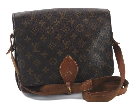 Auth LOUIS VUITTON Monogram Cartouchiere GM Shoulder Cross Bag M51252 LV 6693C Fashion