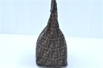 Auth FENDI Zucca Mamma Baguette Shoulder Hand Bag Canvas Leather Brown H8036 Cheap