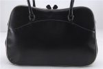 Authentic PRADA Leather Shoulder Tote Bag Black 2266D on Sale