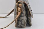 Authentic YVES SAINT LAURENT Monogram Shoulder Cross Bag PVC Leather Gray 5399C Discount