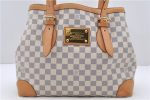 Auth LOUIS VUITTON Damier Azur Hampstead MM Shoulder Tote Bag N51206 LV 8422C on Sale