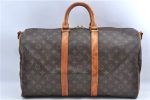 Auth Louis Vuitton Monogram Keepall Bandouliere 45 Boston Bag M41418 LV H9940 Hot on Sale