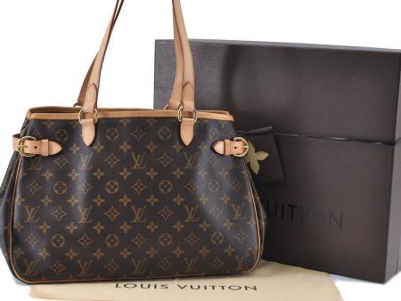 Auth LOUIS VUITTON Monogram Batignolles Horizontal Tote Bag M51154 Box H2151 Sale